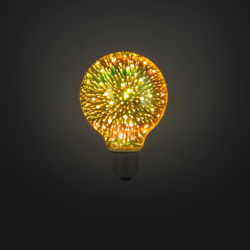 LED 3D Dekoratiivne pirn G95 E27/3,5W/230V
