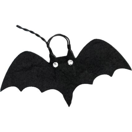 LED dekoratiivne kett HALLOWEEN 10xLED/2xAA/soe valge 1,3m nahkhiired