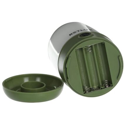 LED Hämardatav kaasaskantav lamp LED/3W/3xAAA roheline