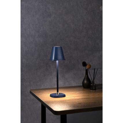 LED Hämardatav laetav laualamp LED/3W/1800 mAh tumesinine