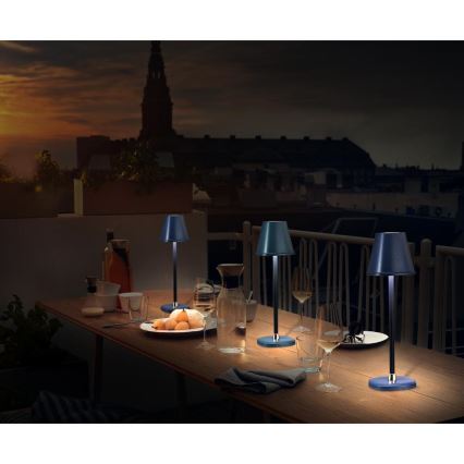 LED Hämardatav laetav laualamp LED/3W/1800 mAh tumesinine