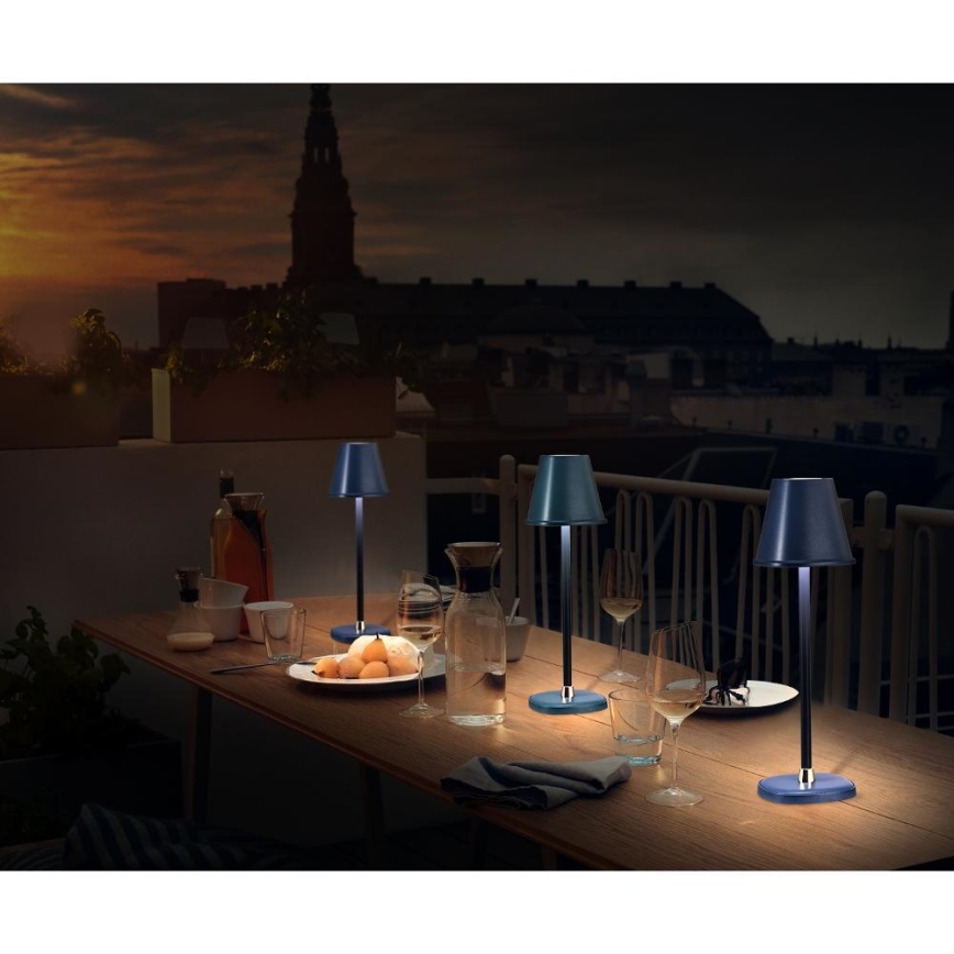 LED Hämardatav laetav laualamp LED/3W/1800 mAh tumesinine