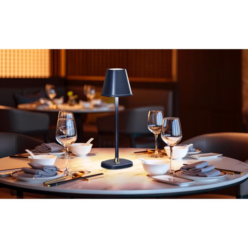 LED Hämardatav laetav laualamp LED/3W/1800 mAh tumesinine