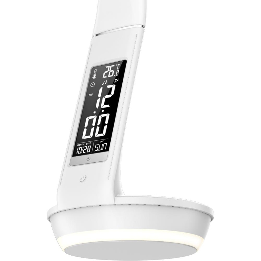 LED Hämardatav laualamp juhtmevaba laadimisega Qi 5W ja ekraan LED/6W/230V/1xCR2032 3000/4000/6000K valge