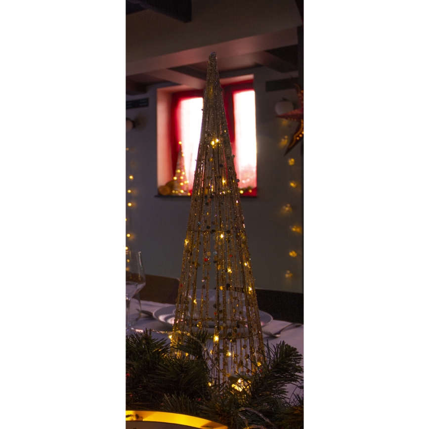 LED Jõulukaunistus LED/2xAA 40 cm koonus