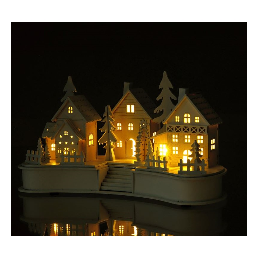 LED Jõulukaunistus LED/2xAA küla