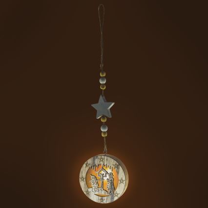 LED jõulukaunistus LED/2xCR2032 soe valge