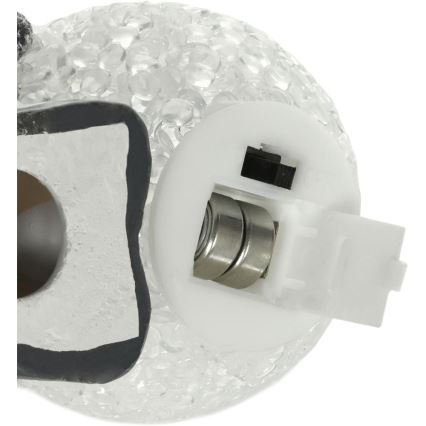 LED Jõulukaunistus LED/2xLR44/soe valge lumememm koos lumepalliga