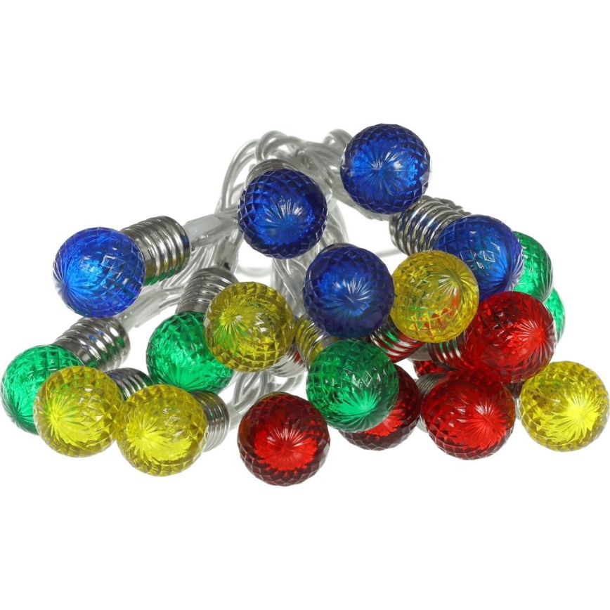 LED jõulukett 20xLED/2xAA/soe valge 1,8m pirnid