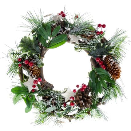 LED Jõuluteemaline pärg LED/3xAA d. 30 cm