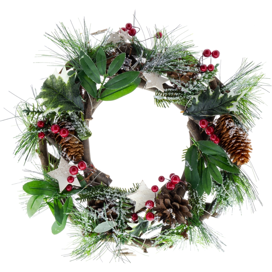 LED Jõuluteemaline pärg LED/3xAA d. 30 cm