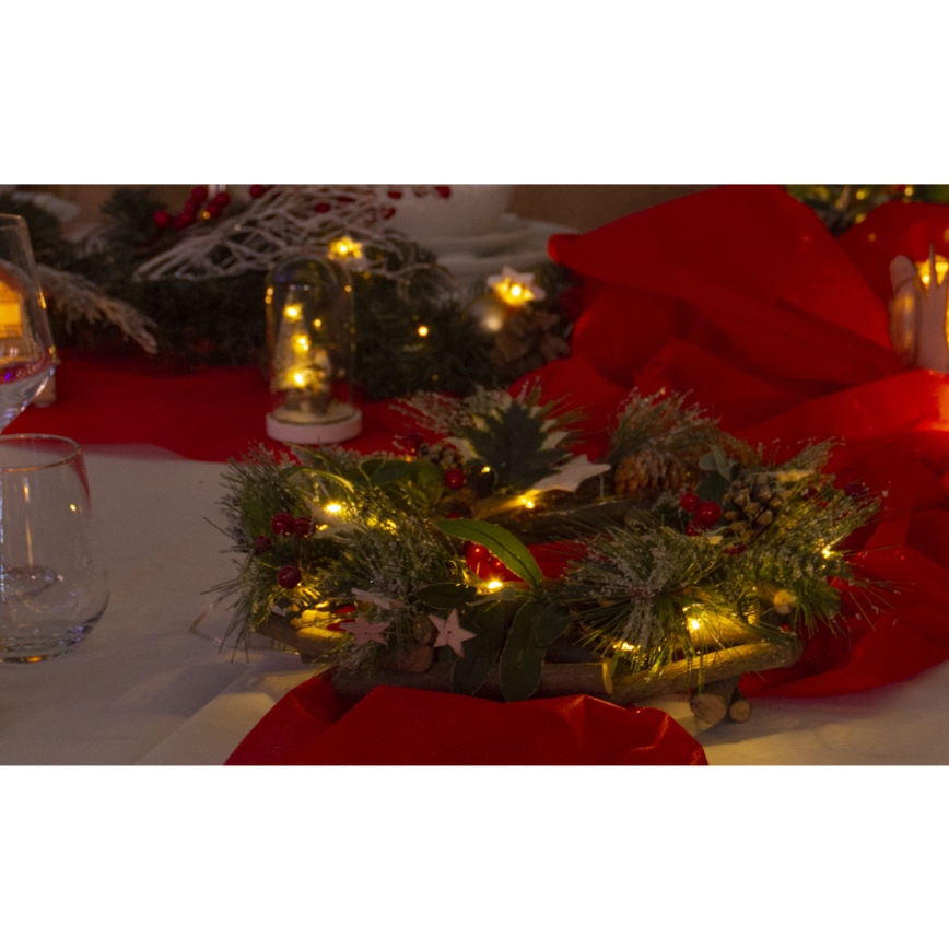 LED Jõuluteemaline pärg LED/3xAA d. 30 cm