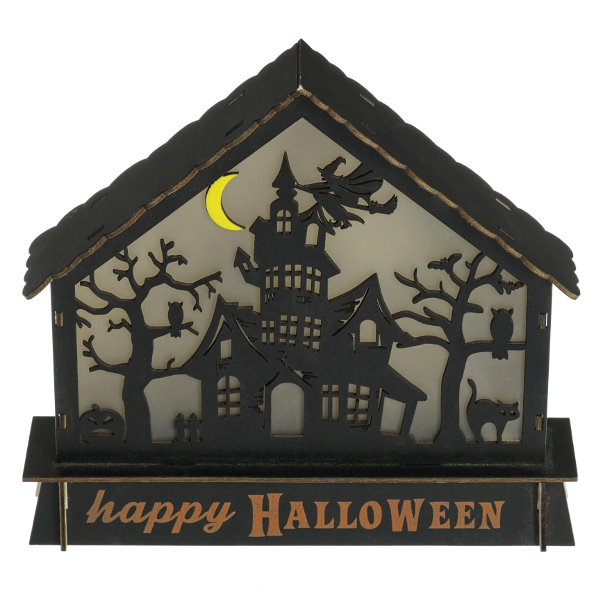 LED Kaunistus HALLOWEEN LED/2xAA/mitmevärviline kummitusmaja