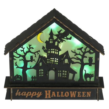 LED Kaunistus HALLOWEEN LED/2xAA/mitmevärviline kummitusmaja