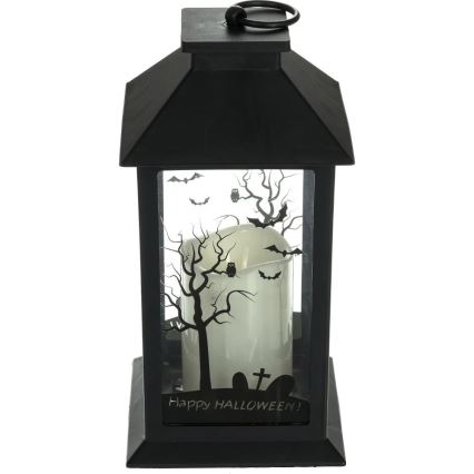 LED Kaunistus HALLOWEEN LED/3xAAA/soe valge latern