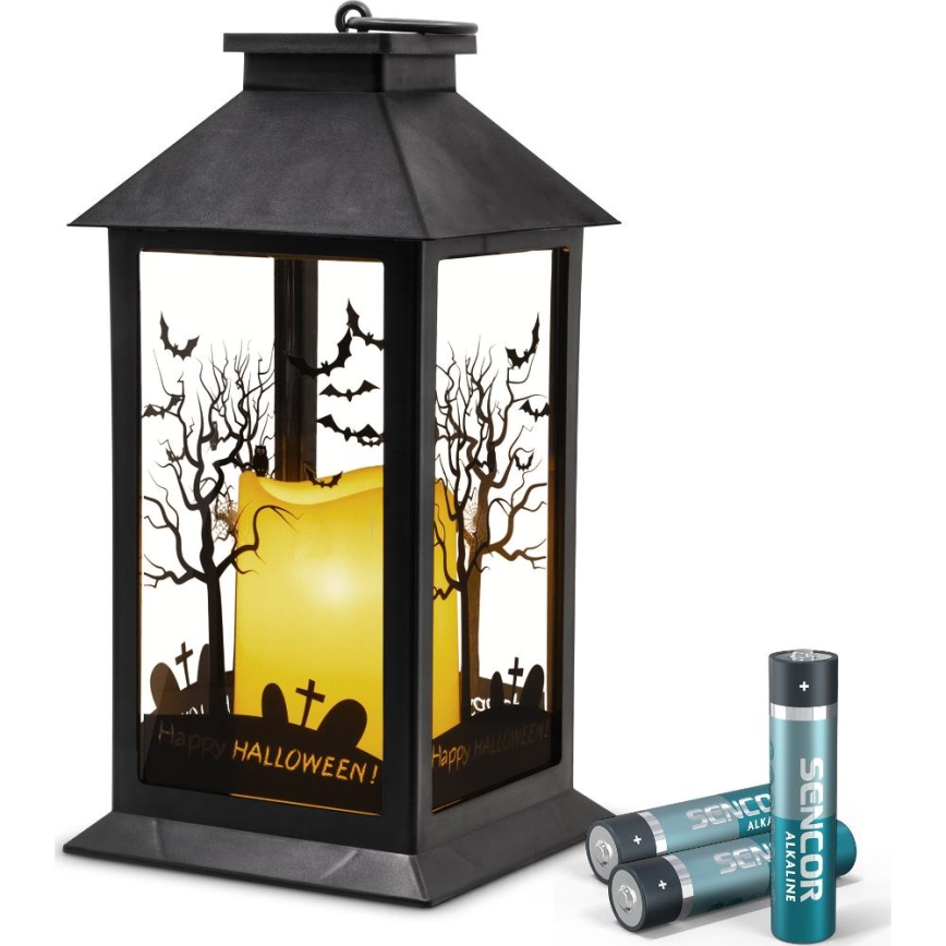 LED Kaunistus HALLOWEEN LED/3xAAA/soe valge latern