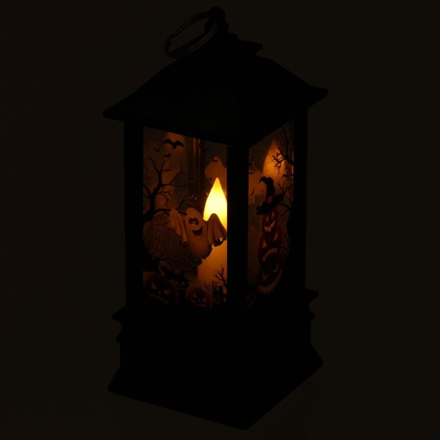 LED Kaunistus HALLOWEEN LED/3xAAA/soe valge latern kõrvitsatega