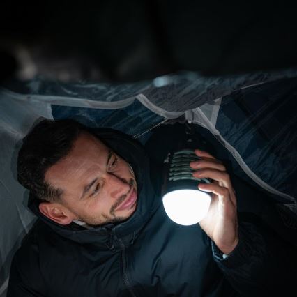 Retlux - LED laetav kaasaskantav lamp putukalõksuga LED/5W/1800 mAh IP44 must