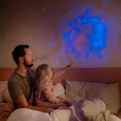 LED lasteprojektor 230V astronaut 12,5 cm + kaugjuhtimispult