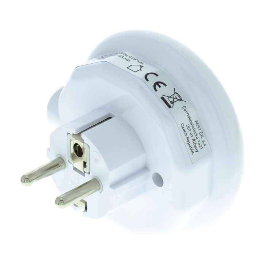 LED Navigatsioonivalgusti hämaraanduri ja pistikupesaga LED/0,6W/230V