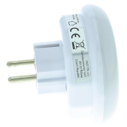 LED Navigatsioonivalgusti hämaraanduri ja pistikupesaga LED/0,6W/230V
