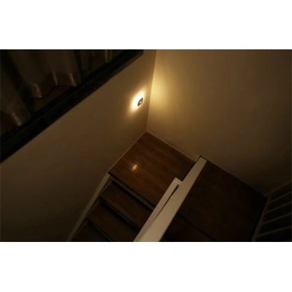 LED Öövalgusti anduriga LED/0,45W/3xAAA 3000K valge