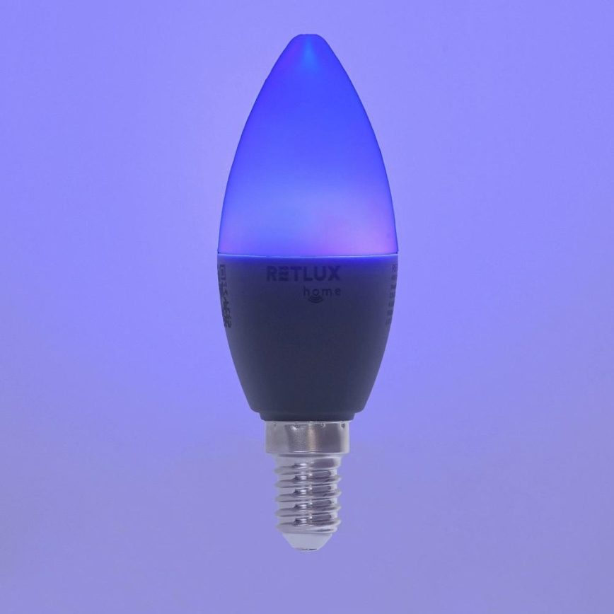 LED RGBW Hämardatav pirn C37 E14/4,5W/230V 2700-6500K Wi-Fi Tuya