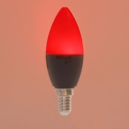LED RGBW Hämardatav pirn C37 E14/4,5W/230V 2700-6500K Wi-Fi Tuya