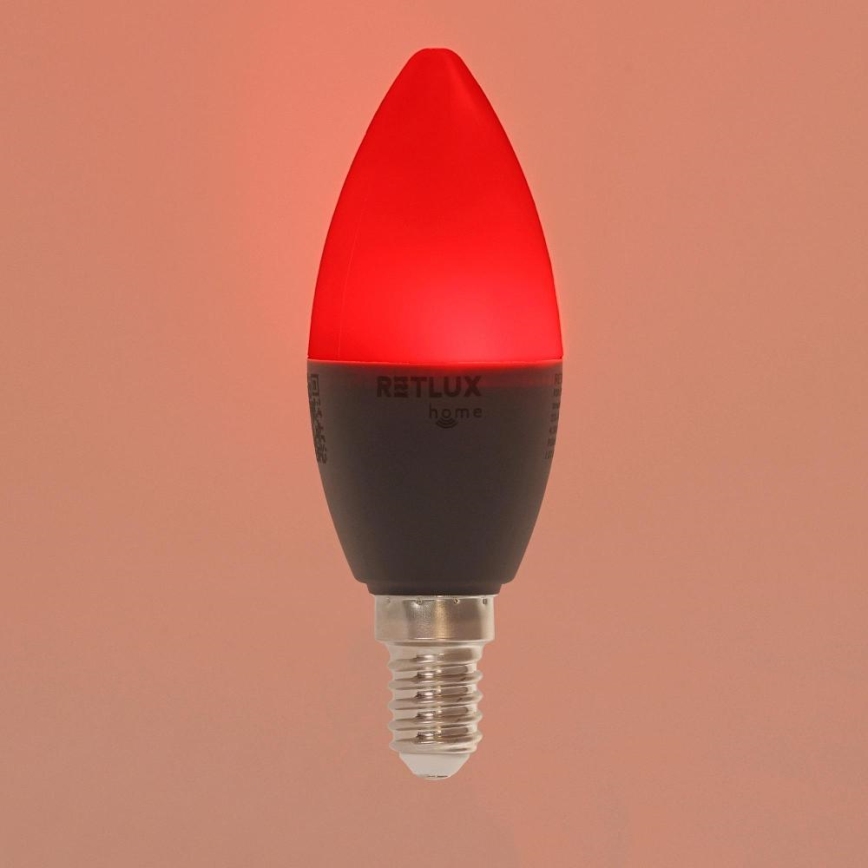 LED RGBW Hämardatav pirn C37 E14/4,5W/230V 2700-6500K Wi-Fi Tuya