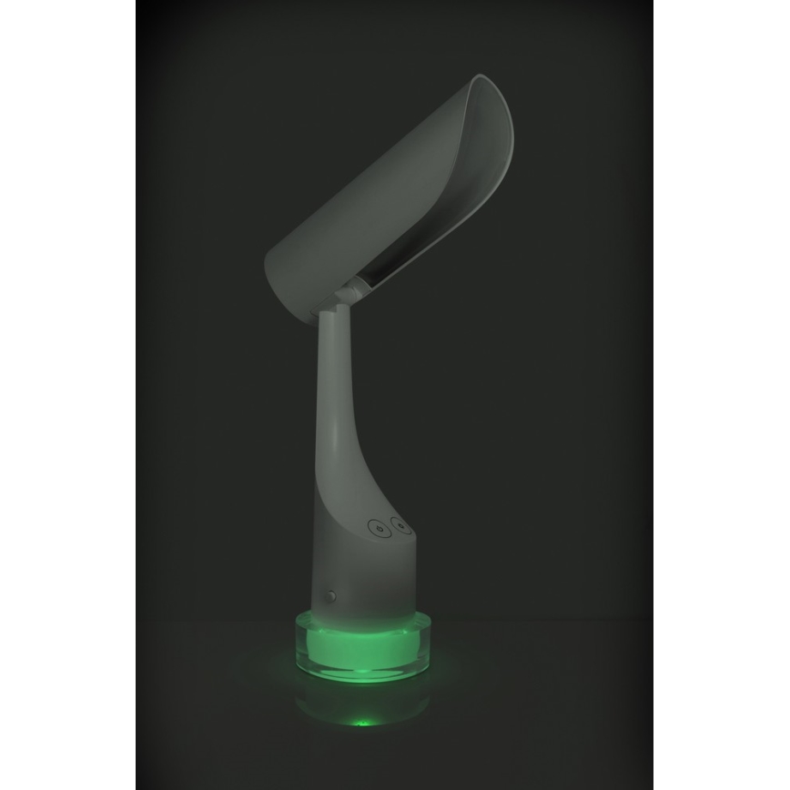 LED RGBW Hämardatav taaslaetav laualamp LED/5W/5V 2000 mAh 3000/6000K valge