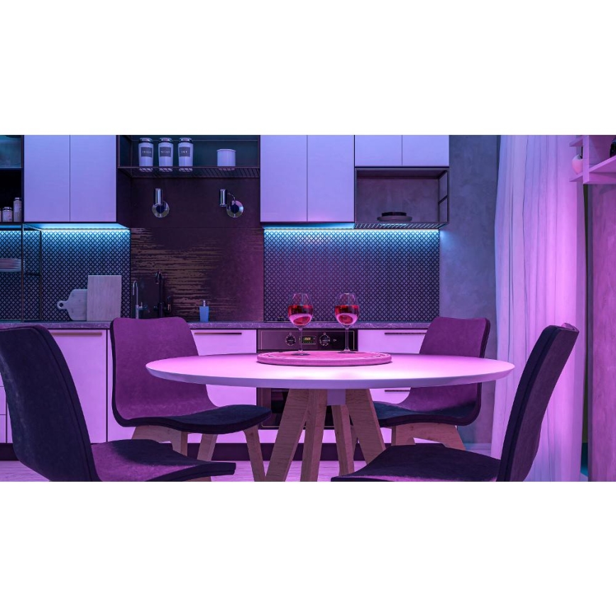 LED RGBW Nutikas Hämardatav riba 5m LED/230V 2700-6500K Wi-Fi Tuya + kaugjuhtimispult