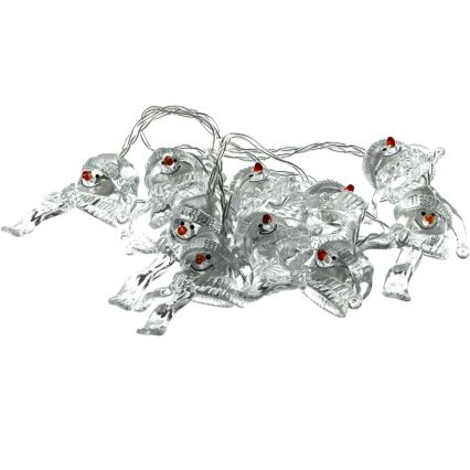 LED Valguskett 10xLED/2xAA/soe valge 1,65m lumememm