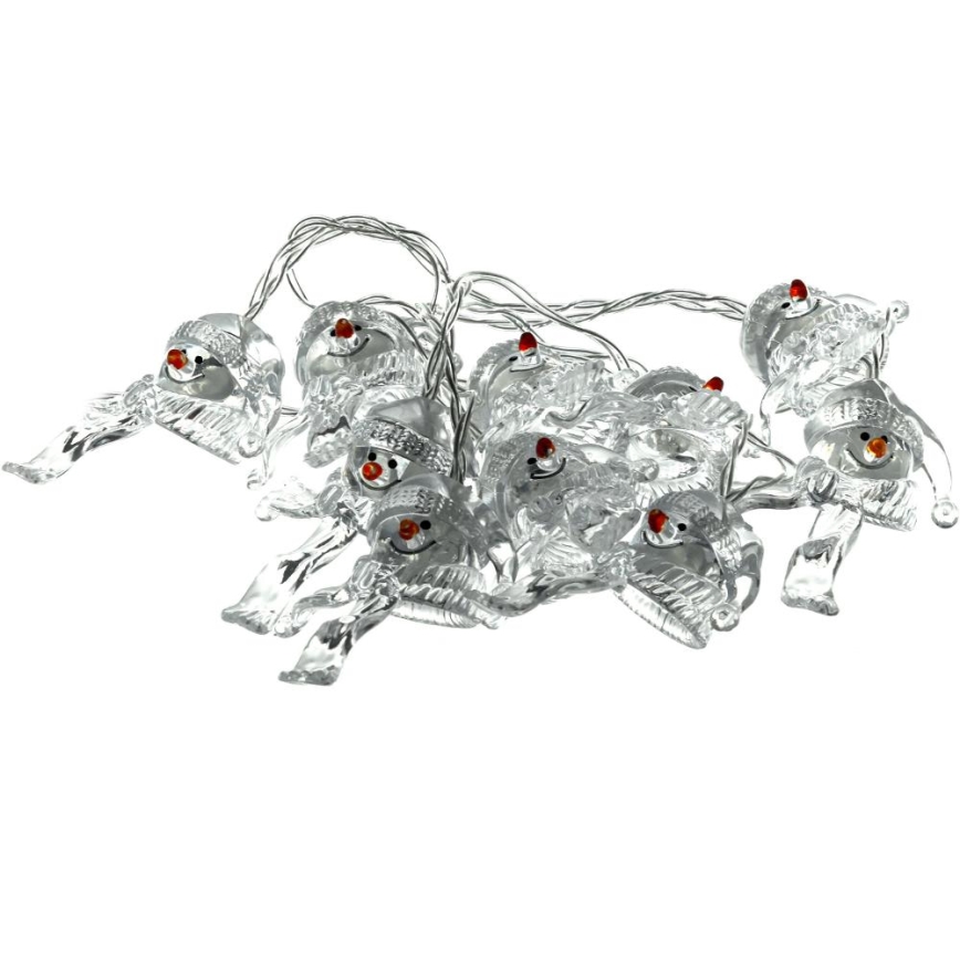 LED Valguskett 10xLED/2xAA/soe valge 1,65m lumememm