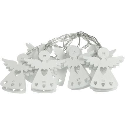 LED  valguskett 10xLED/2xAA/soe valge 2m inglikujulised