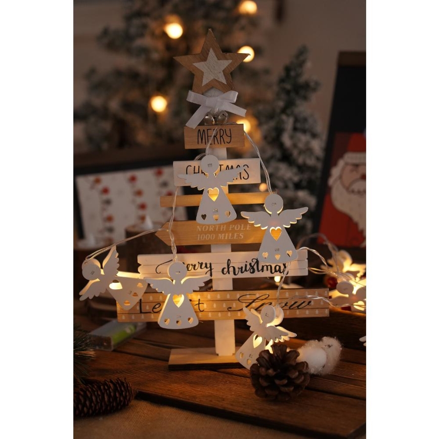 LED  valguskett 10xLED/2xAA/soe valge 2m inglikujulised