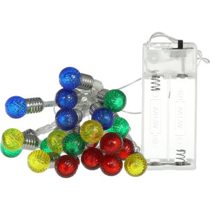 LED Valguskett 20xLED/2xAA/soe valge 1,8m pirnid