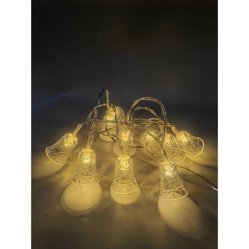 LED Valguskett 20xLED/3xAA/soe valge 2,2m kellad