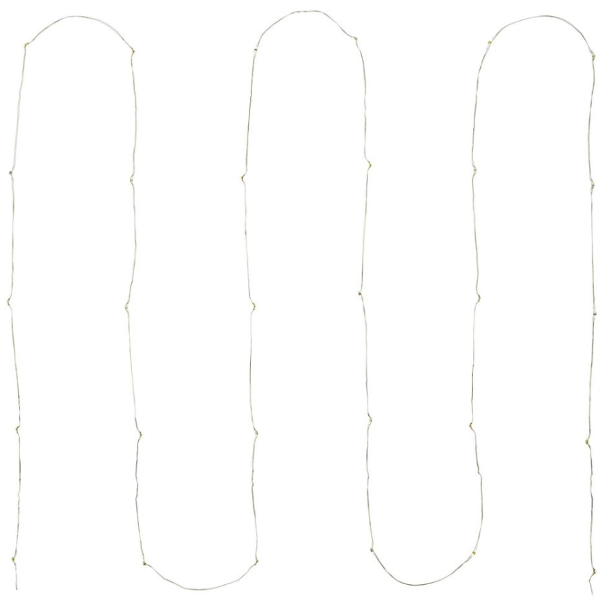 LED-valguskett 30xLED/2xAA 3,3m mitmevärviline