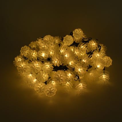 LED Väli jõuluteemaline valguskett 80xLED/25m IP44 soe valge