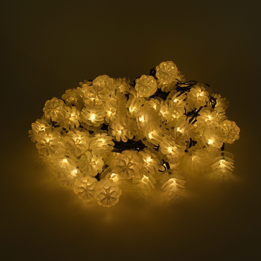 LED Väli jõuluteemaline valguskett 80xLED/25m IP44 soe valge