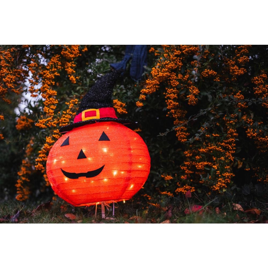 LED Väli kaunistus HALLOWEEN LED/3xAA/soe valge IP44 pumpkin
