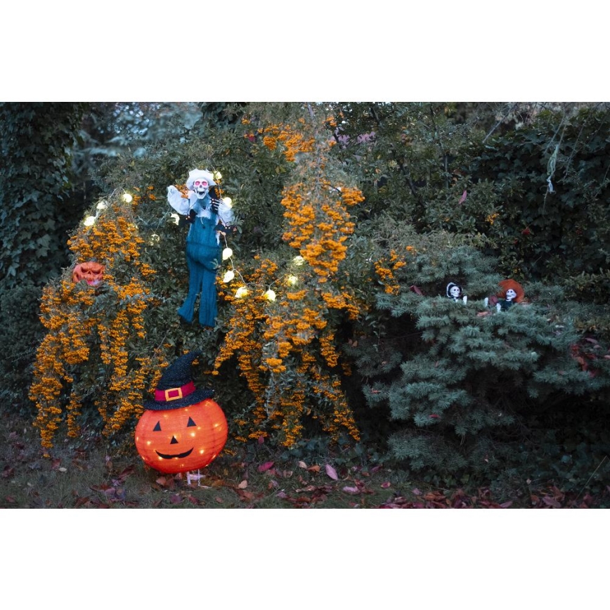 LED Väli kaunistus HALLOWEEN LED/3xAA/soe valge IP44 pumpkin