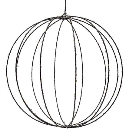 Välistingimustes kasutatav LED-jõulukaunistus LED/2,1W/230V läbimõõt 40 cm IP44 soe valge