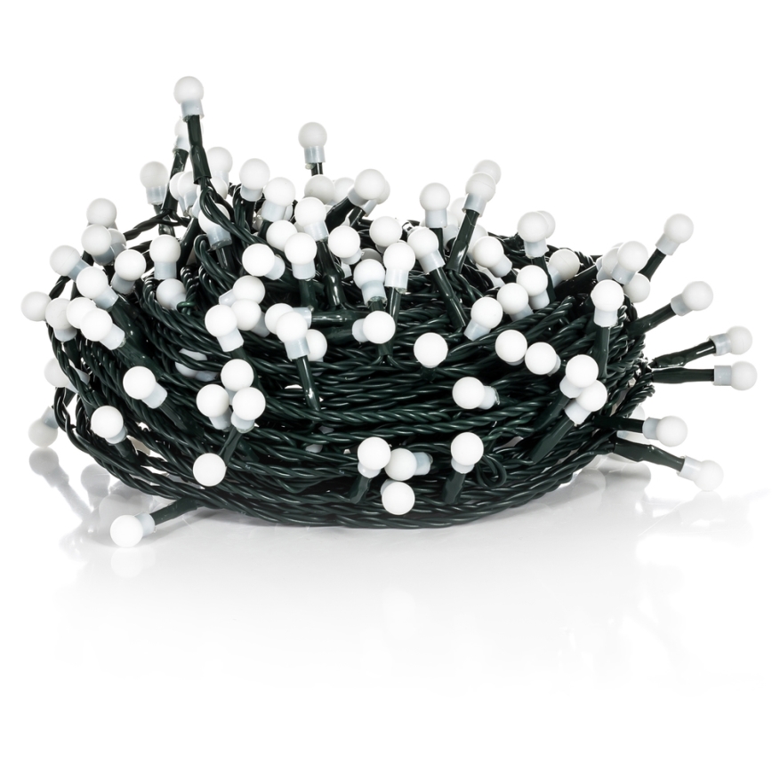 LED välistingimustes kasutatav valguskett 100xLED, 8 režiimi, 15 m, IP44, soe valge