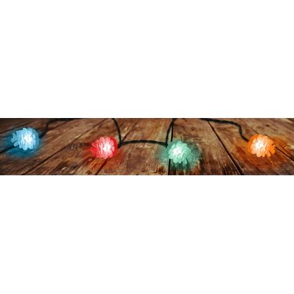 LED-välisvalguskett, 40×LED, 15 m, IP44, mitmevärviline
