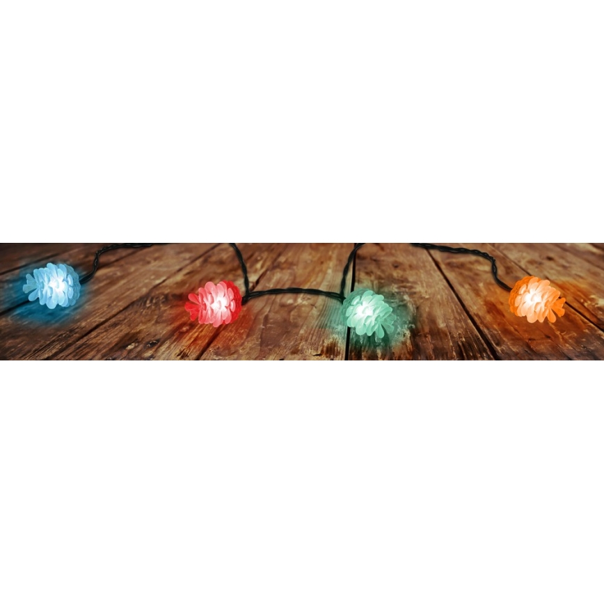 LED-välisvalguskett, 40×LED, 15 m, IP44, mitmevärviline