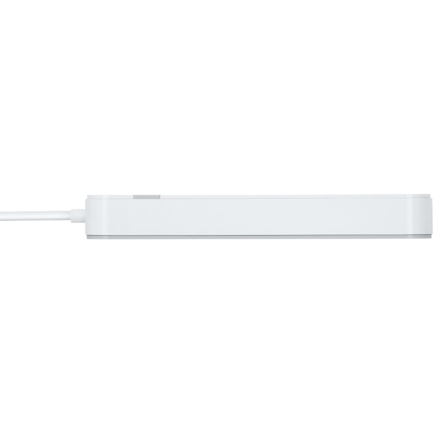 Nutikas pikendus kaabel lülitiga 4Z Tüüp E + 2x USB-A + 1x USB-C 1,5m Wi-Fi Tuya valge