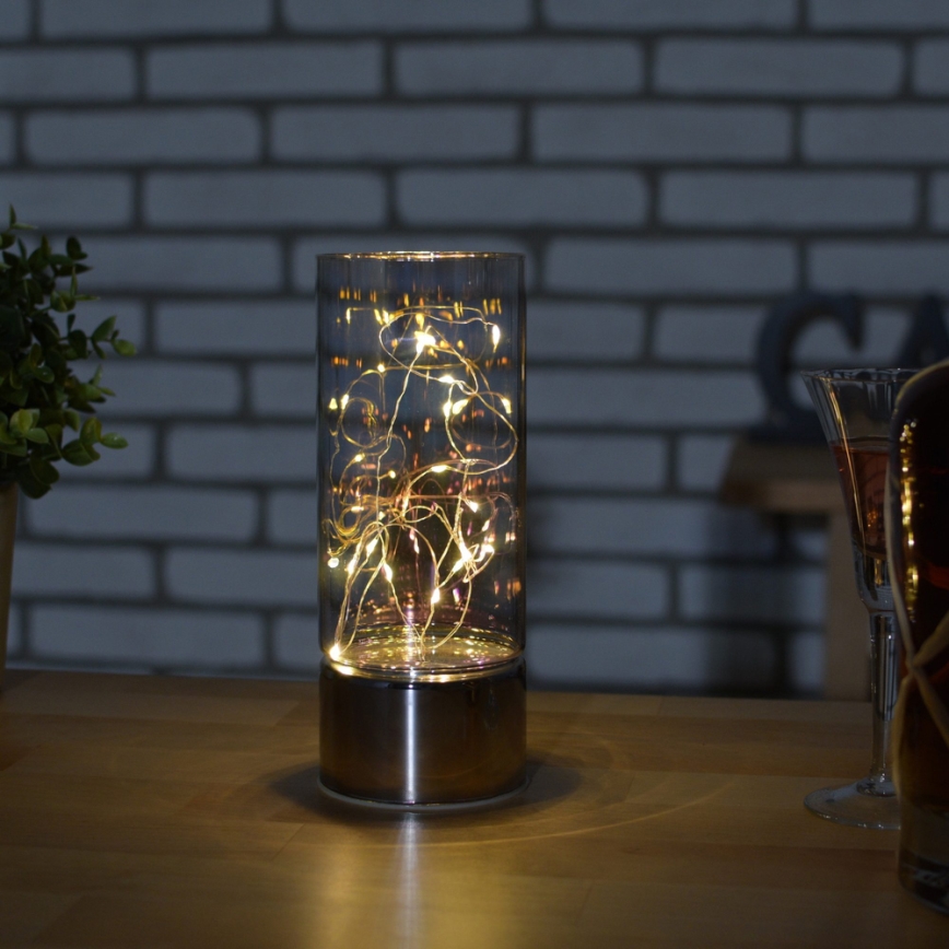 Valguskaunistus LED valguskettiga 3xAA soe valge