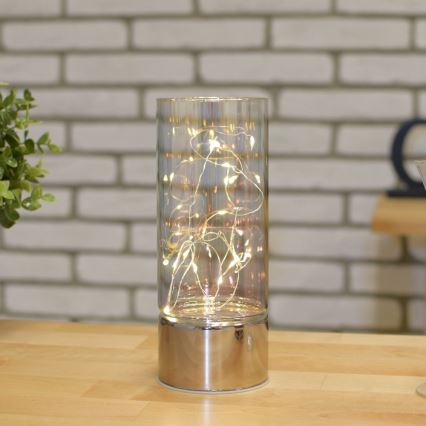 Valguskaunistus LED valguskettiga 3xAA soe valge