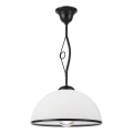 RETRO-stiilis laelamp varrega, 1xE27/60W/230V, must/valge